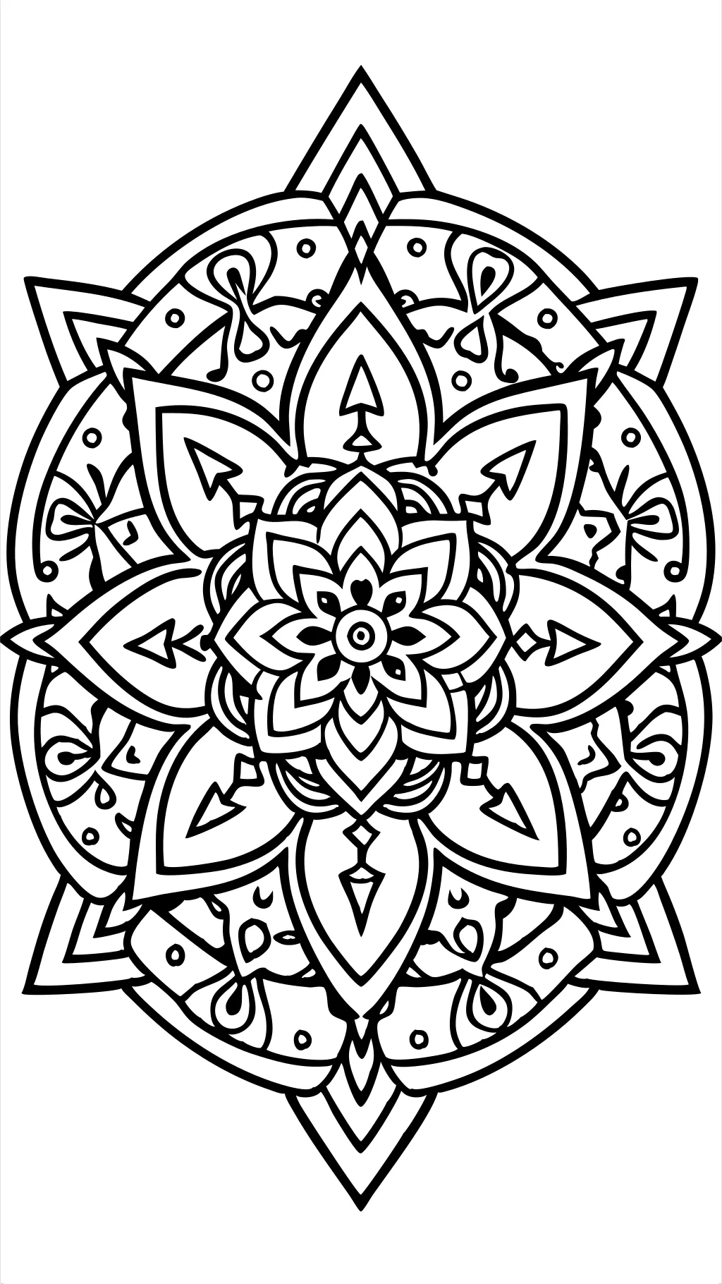 coloriages de mandala dur